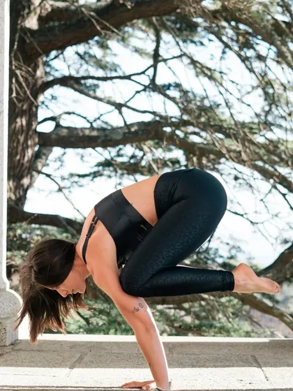 Mastering advanced asanas like Bakasana (Crow Pose) requires strength, balance, and expert guidance. Our curriculum is structured to help you build your practice step by step, giving you the confidence to both perform and teach complex postures.