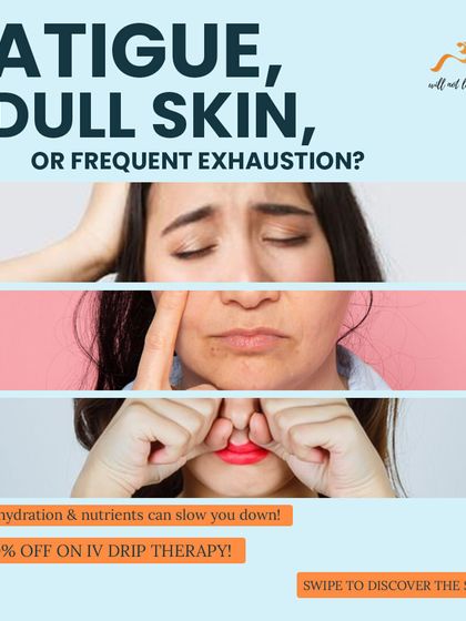 Feeling fatigued with dull skin? A lack of hydration and nutrients could be the cause. Our IV Drip Therapy is packed with vitamins and antioxidants for an instant energy boost and skin glow. Get 20% off this month.