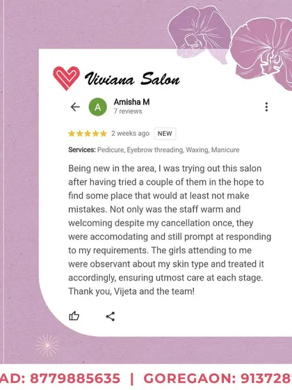 This review means so much to me because it highlights what I strive for: listening to your skin's needs. My team is trained to be observant and customize treatments for your specific skin type, ensuring you receive the best possible care every time you visit.
