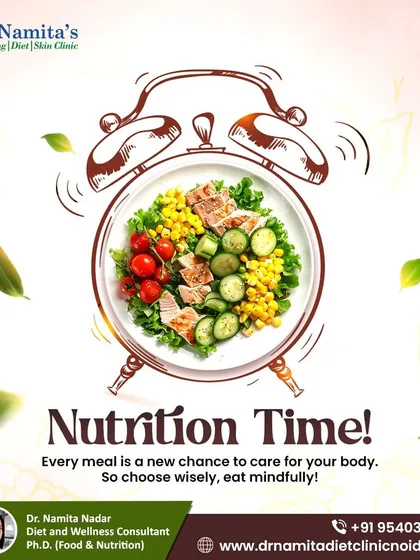 It's always nutrition time. Every meal is a new chance to care for your body, so choose wisely and eat mindfully.