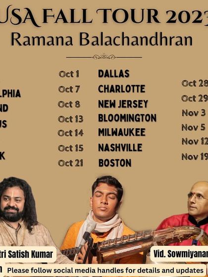 My USA Fall Tour schedule for 2023. Touring is a wonderful opportunity to share music with different communities.