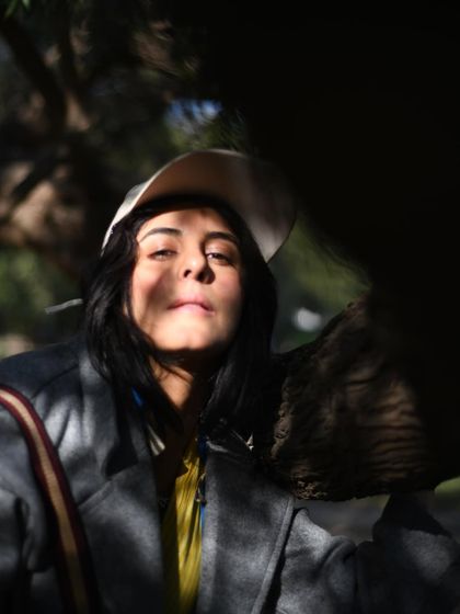 A creative portrait of Isha Talwar with shadows playing across her face. I love how the light and leaves create a natural, ever-changing pattern.