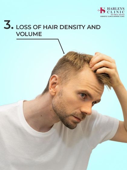 A general loss of hair density and volume, where your hair just doesn't feel as thick as it used to, is another common sign that you could benefit from hair restoration treatments.