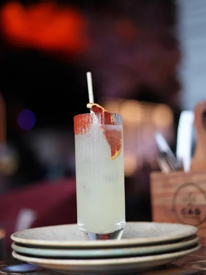This beautifully crafted cocktail at CAD Noida shows their attention to detail. I always highlight artistic presentation in my social media cafe reviews.