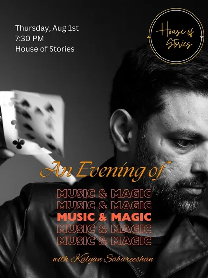 A poster for show number 5, this time in Indiranagar. A great way to beat the midweek blues.
