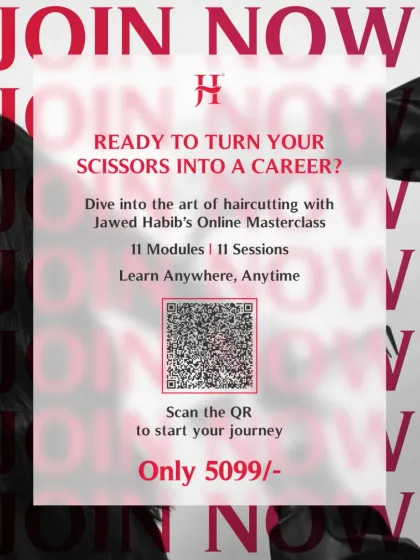 Are you ready to turn your scissors into a career? My online masterclass is your first step. You can learn anywhere, anytime, and start your journey with a simple scan.