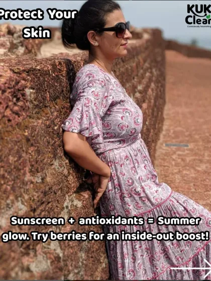 Protect your skin from the inside out. Sunscreen is important, but so are antioxidants from foods like berries. This is a key part of my summer wellness routine.