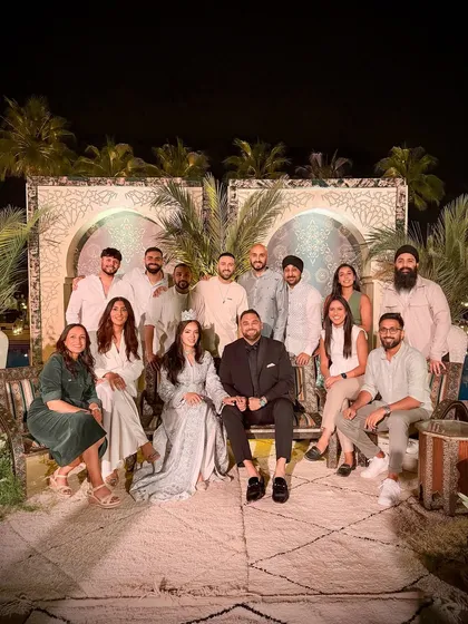 The full wedding crew in Marrakech, Morocco. It takes a huge team of talented people to pull off a destination wedding of this scale.