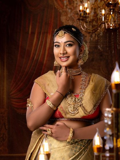 Surabhi's Makeup Studio & Academy - Professional Makeup & Hairstyling Courses Student Portfolios: Traditional South Indian Brides photo 17
