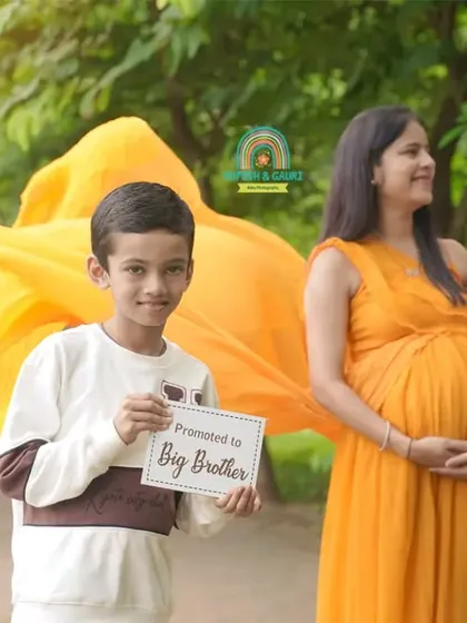 The journey to becoming a family is precious. This outdoor maternity shoot celebrates not just the baby on the way, but also the promotion of a very proud big brother.
