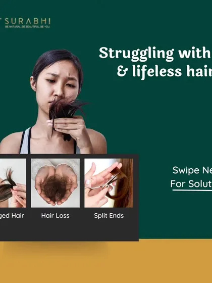 I understand the frustration of damaged hair, hair loss, and split ends because I've been there. My products are designed to be the solution, addressing the root cause of these common hair concerns with natural, effective ingredients.
