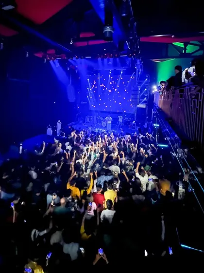 Another shot of the packed floor at White Lotus Club. My goal is always to get everyone moving and lost in the music.