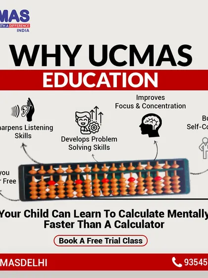 Why UCMAS education? Because our program makes your child calculator-free, sharpens listening skills, develops problem-solving abilities, and builds self-confidence.