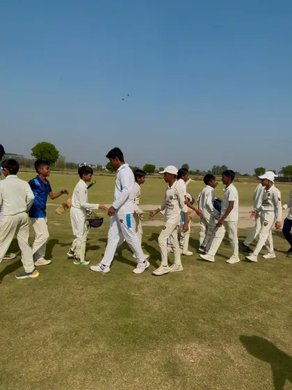 FCCA Panthers celebrating their victory in the 1st match of the tournament.