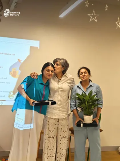 A glimpse into a team meeting where we celebrated our core values and the incredible people who bring them to life. We honored our directors and welcomed new educators, reinforcing the purpose that binds our community together.
