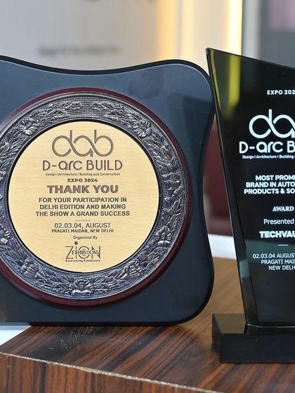 We were honored to receive the "Most Promising Brand in Automation" award from D-arc BUILD. This recognition fuels our passion for innovation and excellence.