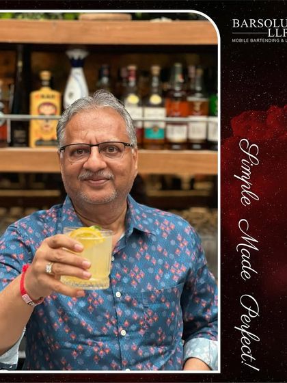 A happy father toasting with the cocktail he created himself at our Singleton event. Our goal is to make mixology accessible and enjoyable for everyone.