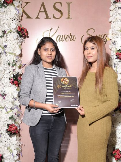 Presenting another certificate of completion. Each one represents a new artist joining the professional world.