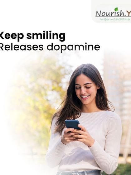 One of my tips for a happy life is to keep smiling. It's a simple action that releases dopamine, the 'feel-good' hormone, which can instantly improve your mood.
