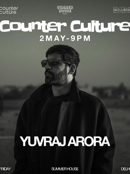 Poster for a night at the legendary Summer House Cafe in Delhi. This venue is an institution in the city's music scene.