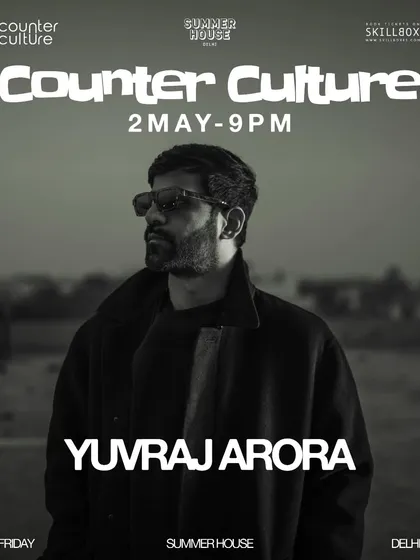 Poster for a night at the legendary Summer House Cafe in Delhi. This venue is an institution in the city's music scene.