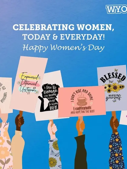 Celebrating women, today and every day. An image from my Women's Day campaign, showcasing various empowering designs that can be printed on apparel.