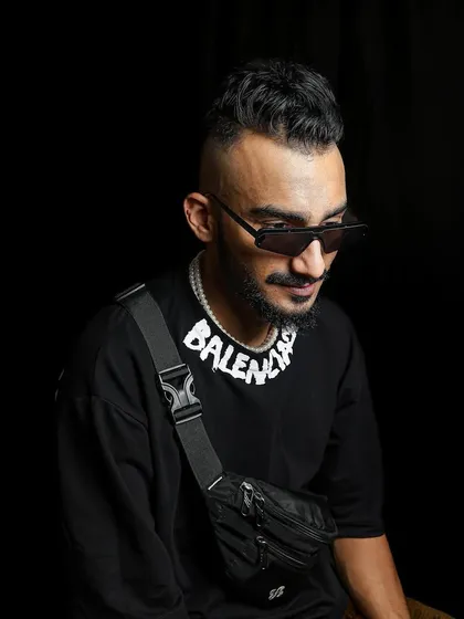 A candid style shot. The "Hate Less, Create More" mindset applies to everything, including how you carry yourself.