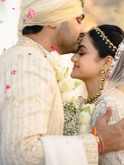 A tender forehead kiss, a gesture that speaks volumes. We create the space for these intimate, heartfelt moments to happen.
