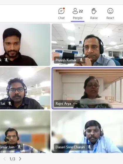 Our corporate training extends beyond the physical classroom. Here is a snapshot of a live online French class for the team at Larsen & Toubro, showcasing our flexible virtual training solutions for globally distributed teams.