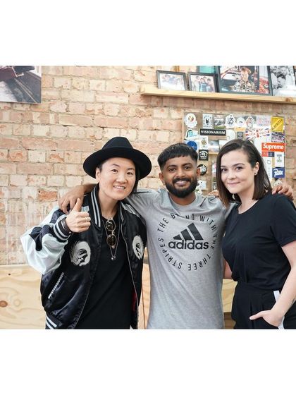 Connecting with the talented barbers at the London shop. The global barbering community is a huge source of inspiration, and I value the connections I've made with artists from around the world.