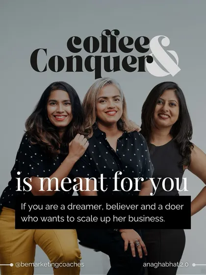 Meet the team behind 'Coffee & Conquer'. This is for my fellow female entrepreneurs who are dreaming, believing, and doing. We created this because we know the power of a supportive community that's genuinely rooting for you to scale your business.
