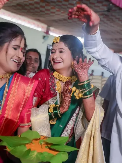 Pure, unadulterated fun on the dance floor during the Haldi ceremony. We capture the energy and celebration of all your loved ones.
