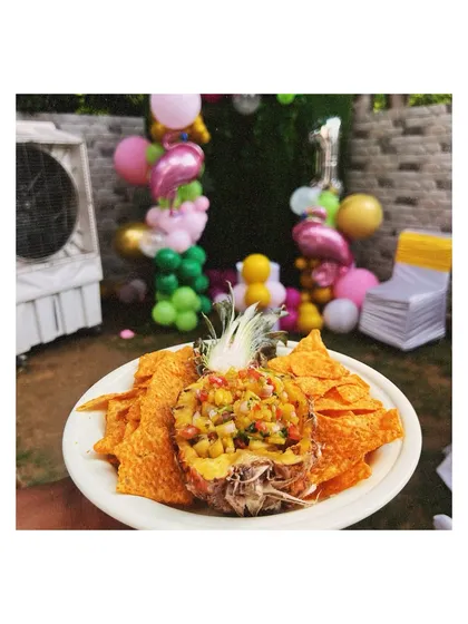 A pineapple salsa bowl from a birthday party. Weekends filled with creating beautiful tables and comforting food are what fill my heart.