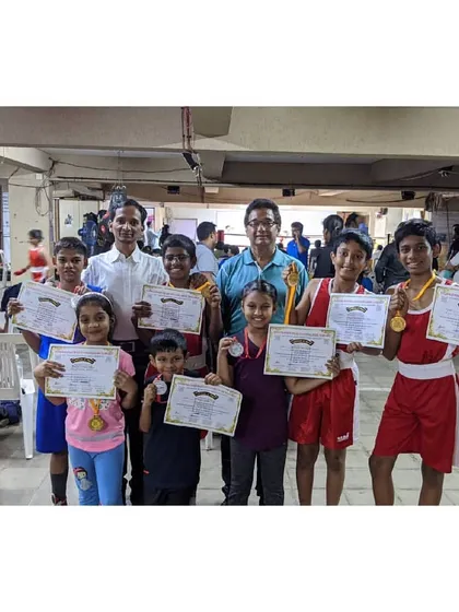 This is what we mean by "One big boxing family." We celebrate every win, big or small, together. Here are our young champions with their coaches, proud after a successful tournament.