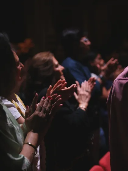 The audience's applause in London. There is no better feeling than knowing the music has touched people's hearts.