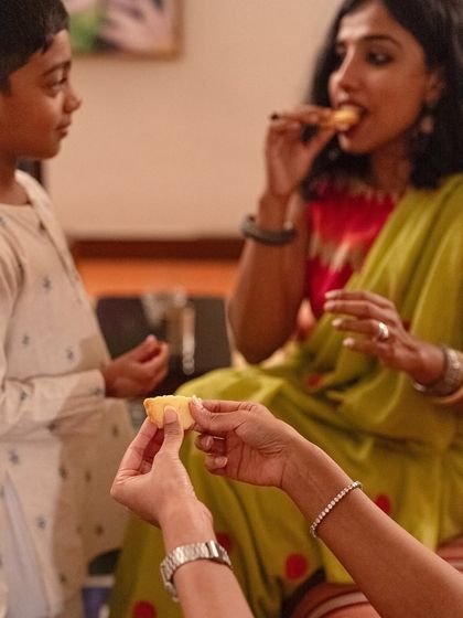 Sharing is caring, especially during Diwali. A moment of sharing a delicious bite from our festive menu.