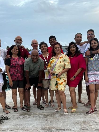 A group of friends enjoying the liveaboard life in the Maldives. Our trips are perfect for private groups looking for a unique holiday.