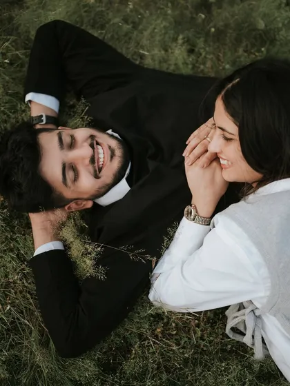 A close-up of Monil and Charmi sharing a laugh. This is a perfect example of the genuine, happy moments I aim to capture.