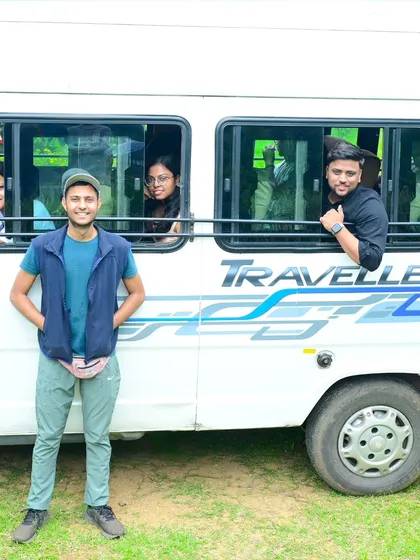Ready to roll. Our private traveller van ensures the whole group can travel together comfortably, making the journey part of the fun.