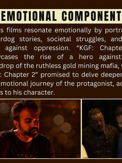 Diving into the emotional component of Prashanth Neel's films. His stories often feature underdog heroes fighting against oppression, which makes for a powerful and resonant experience.