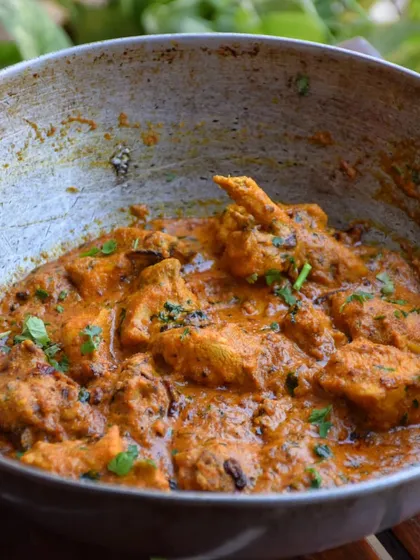 Lucknowi Chicken Masala, inspired by a dish I had in Aminabad, Lucknow. The creamy, flavourful curry has become a new favourite in my kitchen, and I can't wait for you to try it.