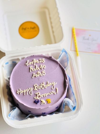 These images showcase different angles and lighting of the personalized message cakes, highlighting the consistent quality and detail in each order.