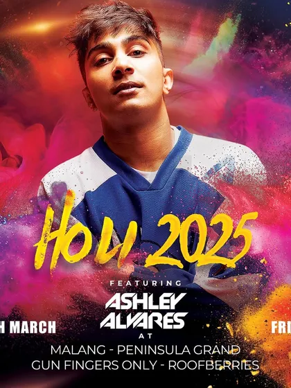 My official poster for a Holi 2025 event. The festival of colors is one of my favorite times to play, as the energy is always unmatched.