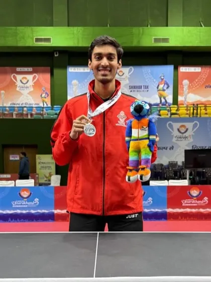 We provide a direct pathway to the professional leagues. Here is our elite player, Deepit Patil, after his selection into the prestigious Ultimate Table Tennis (UTT) League, where he represents the Kolkata ThunderBlades.