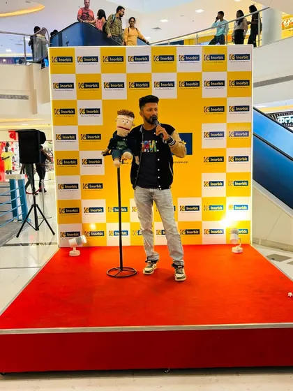 On stage at Inorbit Mall, Vashi, for a special Eid celebration show.