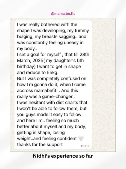 Nidhi shares her experience: "I was really bothered with the shape I was developing... I was completely confused... and this really was a game-changer." Her words show the confidence she gained through the program.
