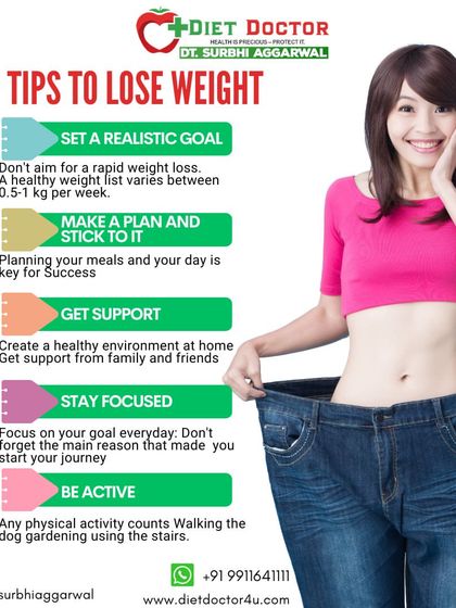 These top five tips for losing weight are foundational to my program. Being active, staying focused, and getting support from family and friends create a healthy environment for success.