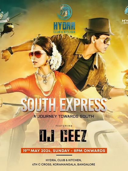 Launching a brand new concept, "South Express," a night dedicated to South Indian hits with a touch of Bollywood.