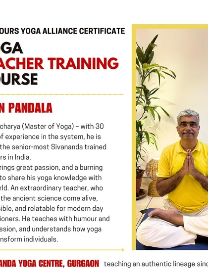 An introduction to me, Arun Pandala, as the lead teacher for the 200-hour Yoga Teacher Training Course. With over 30 years of experience, I am passionate about making this ancient science accessible for modern life.