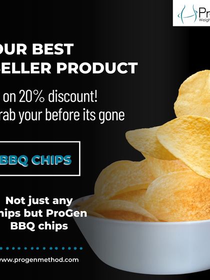 Craving chips? Our ProGen BBQ chips are a guilt-free alternative. They provide the crunch and flavor you love without the unhealthy fats and empty calories.